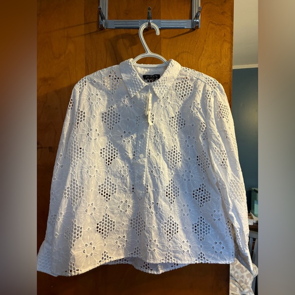 J Crew Eyelet top - Picture 3 of 5